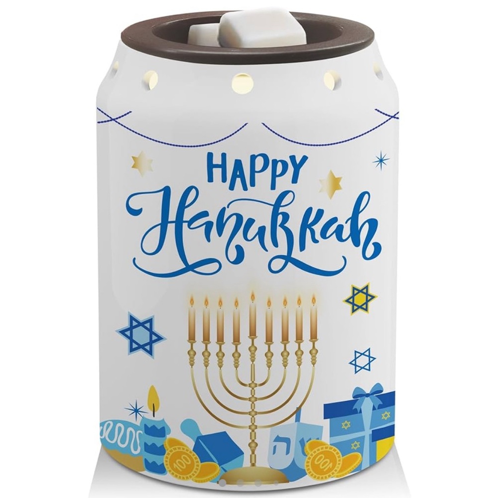 Happy Hanukkah Wax Warmer / Ceramic Electric Candle